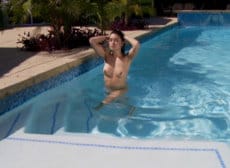 Ann-Marie-Rios-Topless-In-Pool